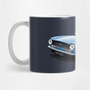 Triumph TR6 in light blue Mug